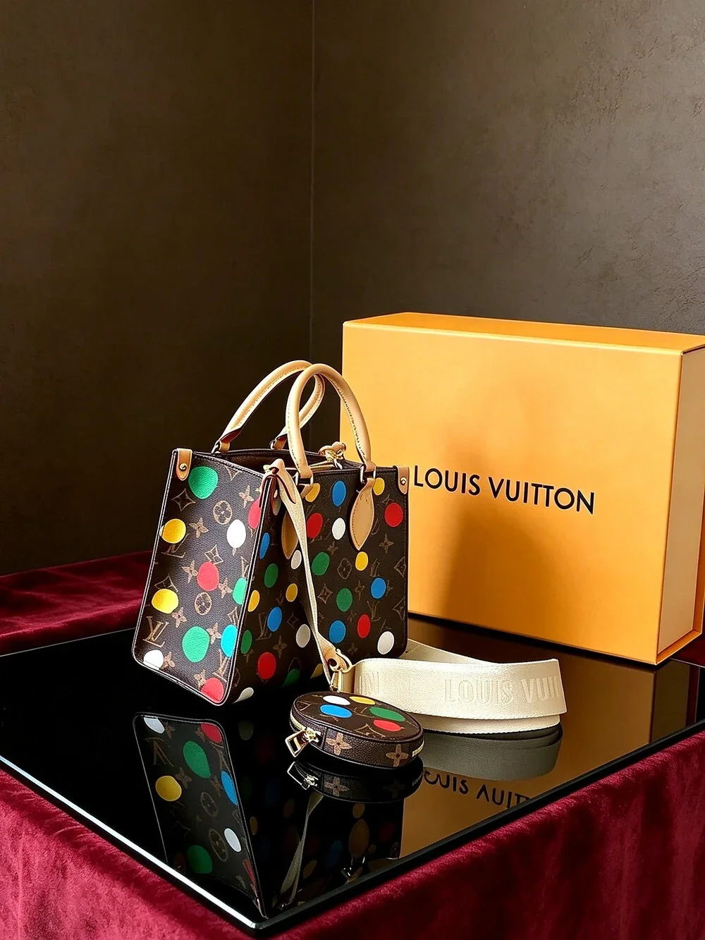 Louis Vuitton PM Monogram Paint Dots
